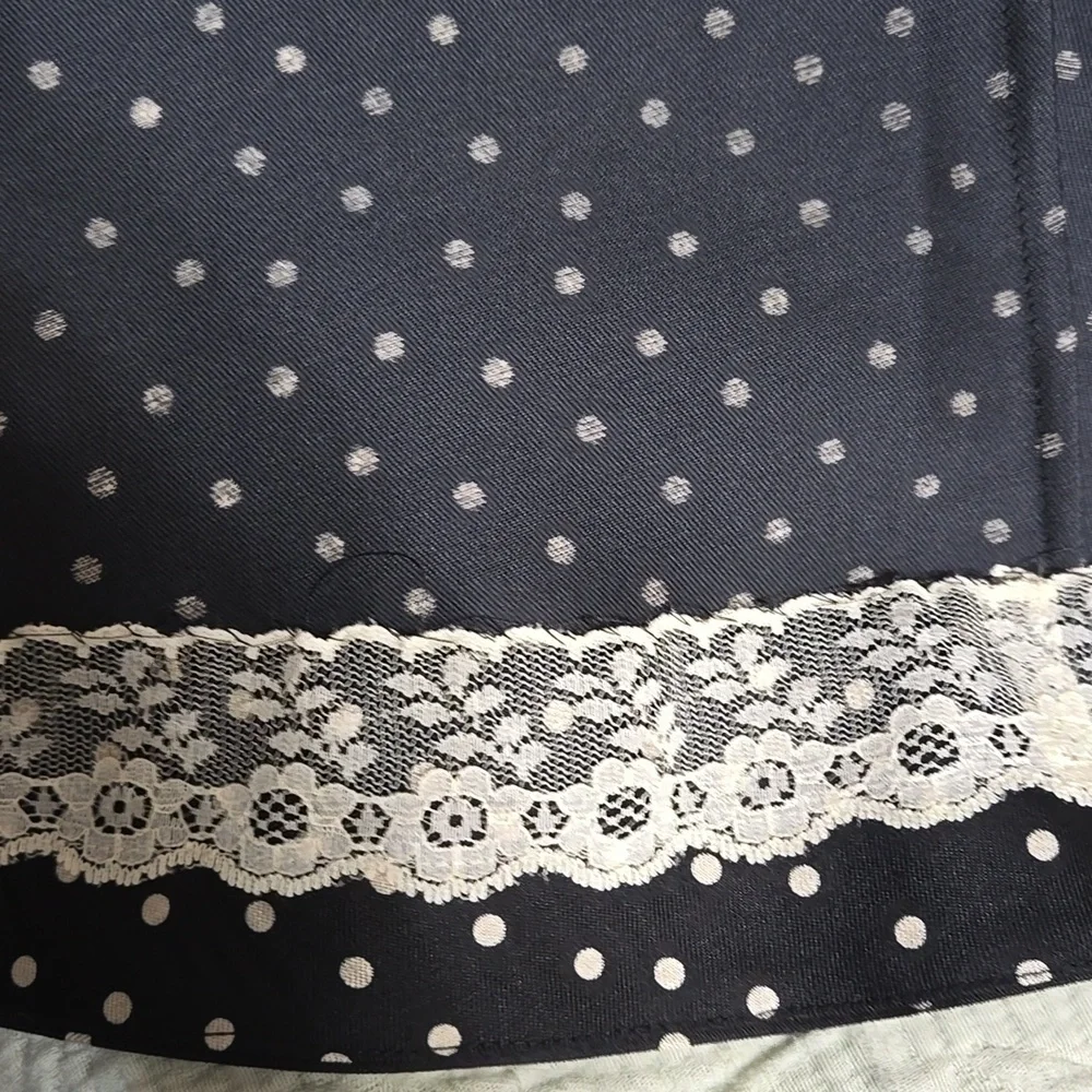 Kate Spade Black and White Polka Dot Midi Dress Size 0